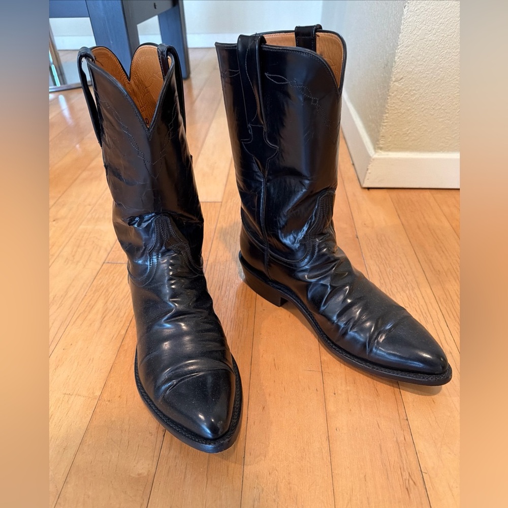 Lucchese Black cowboy Boots